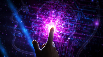 Artificial Intelligence futuristic illustration