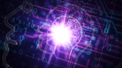 Artificial Intelligence futuristic illustration