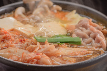 冬の味覚　キムチ鍋