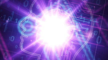 Artificial Intelligence futuristic illustration