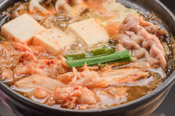 冬の味覚　キムチ鍋