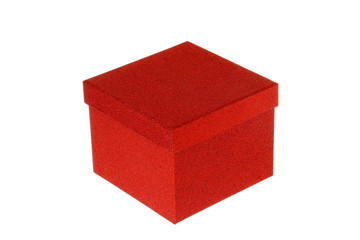 Fototapeta premium Closed red gift box