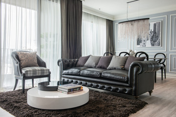 Modern bright flat interior design