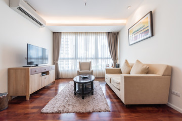 Interior, beautiful apartment, luxurious living room