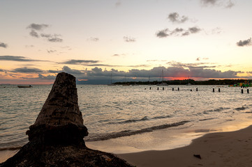 Tropical beach of Sainte Anne - Caribbean Sea - Guadeloupe tropical island.