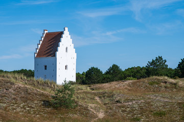 Fototapeta na wymiar The Buried Church Sct. Laurentius, Skagen, Denmark