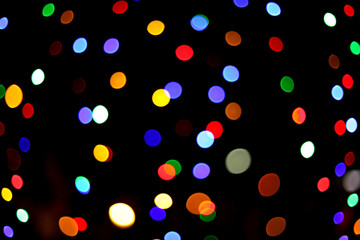 Fototapeta na wymiar blur colorful bokeh light for background