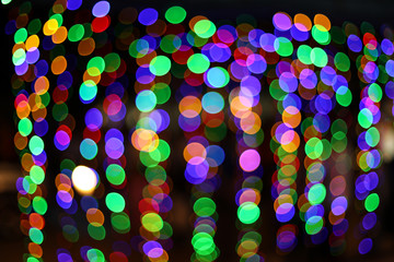 blur colorful bokeh light for background