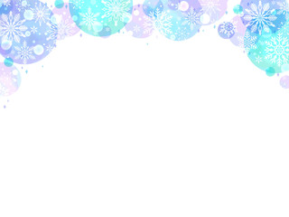 雪の結晶のフレーム