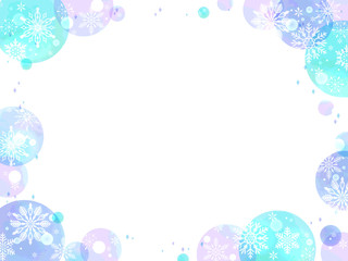 雪の結晶のフレーム