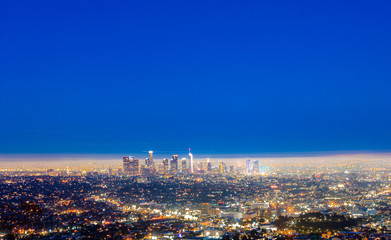 Fototapeta premium Vista dall'alto di Los angeles