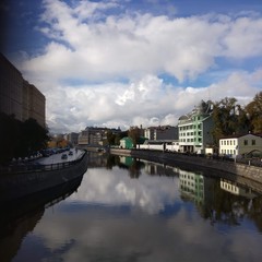 Obraz premium view of the river in prague