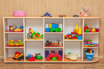 Children furniture with toys