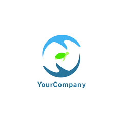 Fototapeta premium Turtle and tortoise logo illustration