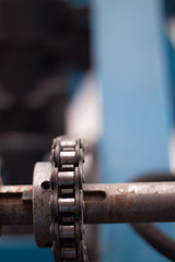 Details of machines inside the factory