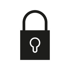 Padlock icon. Security concept. Vector illustration.
