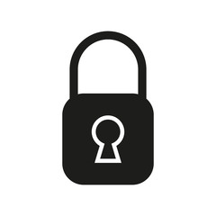 Padlock icon. Security concept. Vector illustration.