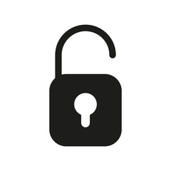 Padlock icon. Security concept. Vector illustration.