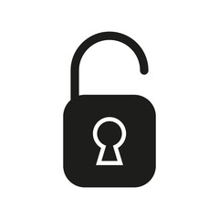 Padlock icon. Security concept. Vector illustration.