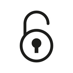 Padlock icon. Security concept. Vector illustration.