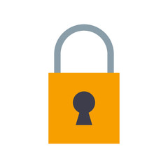 Padlock icon. Security concept. Vector illustration.