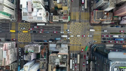  Top view of Hong Kong city