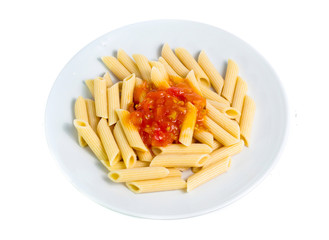 pasta isolated on white