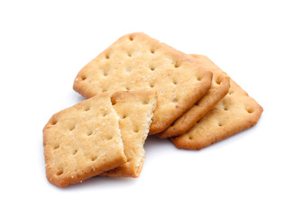 Cracker isolated on white