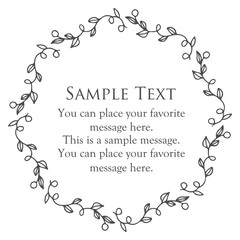  Floral frame design, romantic and curly design material, Easter decoration