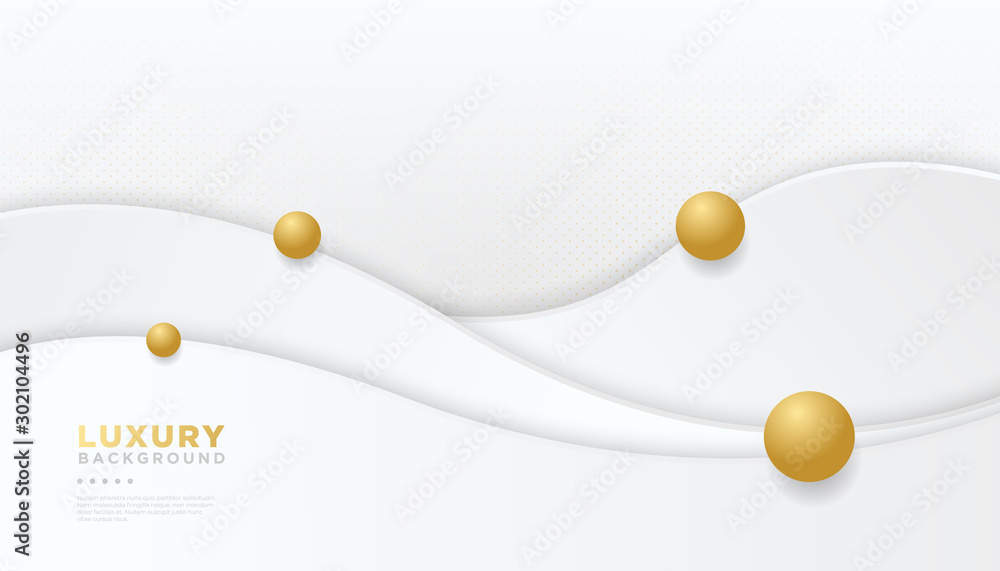 Aufkleber white abstract background with overlap layers. luxury design concept. eps 10