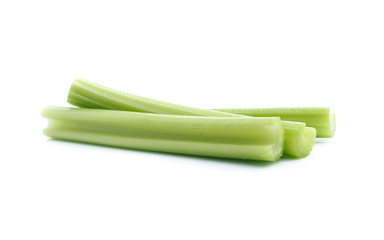 fresh celery isolated on white background