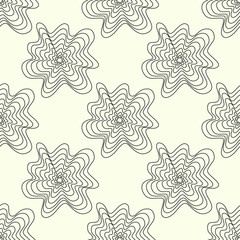 black white abstract seamless pattern for design