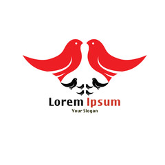 Birds logo template icon design