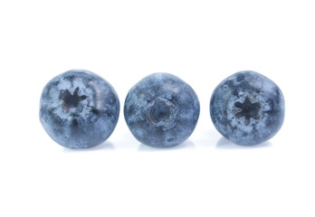 blueberries isolated on white background