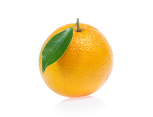 Orange fruit isolated on white background