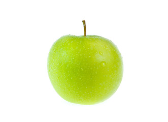 green apple isolated on white