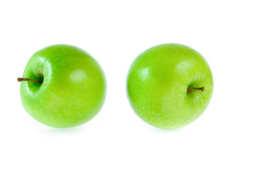 green apple isolated on white