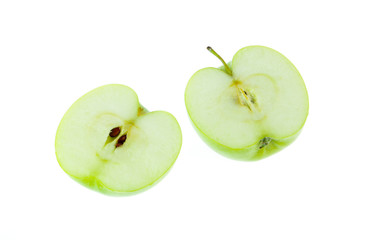 green apple isolated on white