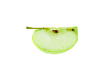 green apple isolated on white