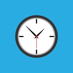 clock icon vector flat design