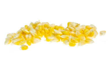 An ear of corn isolated on a white background