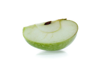 Green apple, isolated on white background