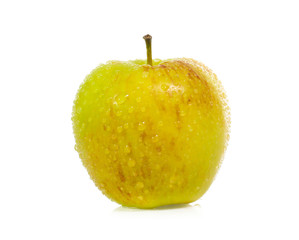 yellow apples isolated