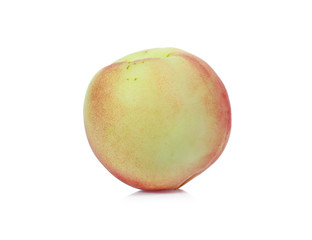 Peach isolated on white