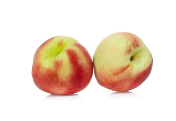 Peach isolated on white