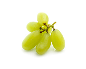 Green grape isolated on white background