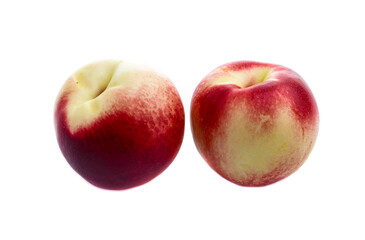 nectarines isolated on white background