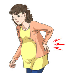 A pregnant woman with backache 