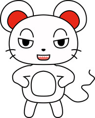 Character of various white rat