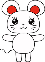 Character of various white rat